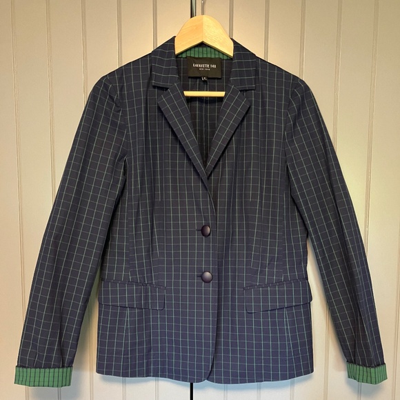 Lafayette 148 New York Jackets & Blazers - LAFAYETTE 148 Navy plaid blazer